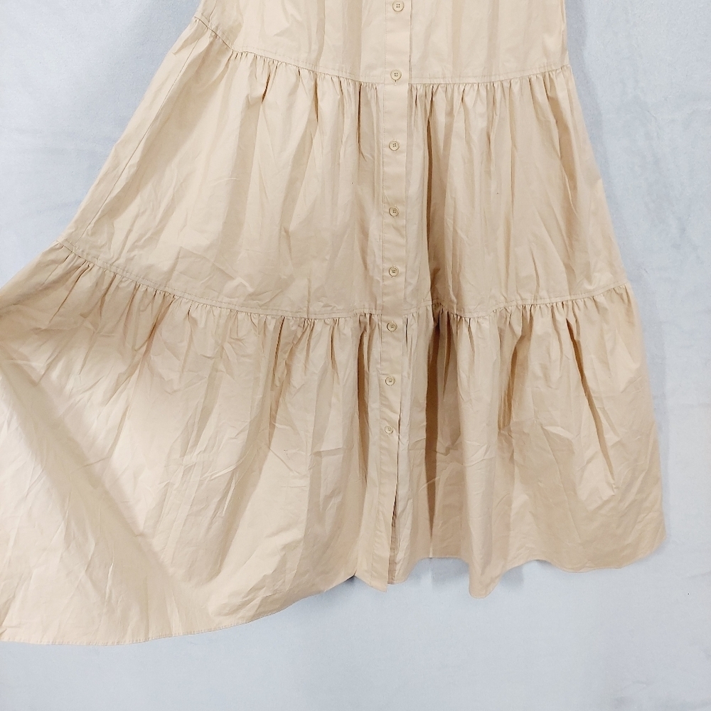 New Derek Lam 10 Crosby Tami Mixed Media Cotton Shirtdress P6967 - Picture 3 of 10